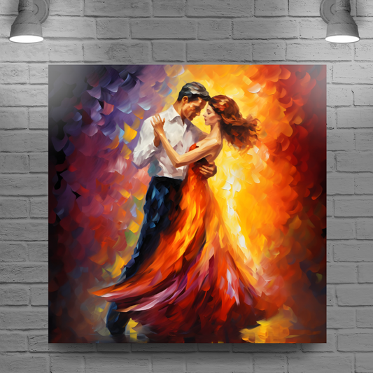Rhythms of Passion Deluxe Box Square Canvas Print