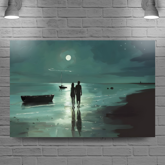 Nocturne's Reflection  Deluxe Box Landscape Canvas Prints