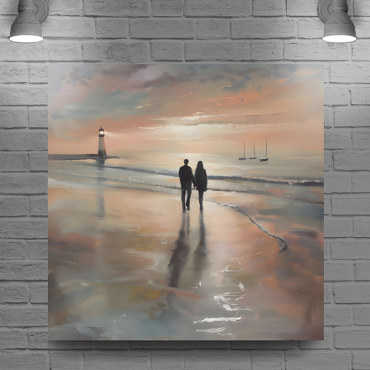 Sunset's Promise  Deluxe Box Square Canvas Prints