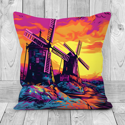 Windmill Whispers  Hand Made Poly Linen Cushions