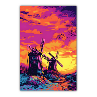 Windmill Whispers  Deluxe Box Portrait Canvas Prints