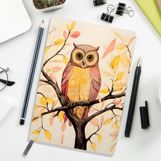 Owls Perch  Allover Printed Lined Journal