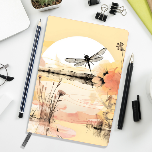 Dragonfly Reflections Allover Printed Lined Journal