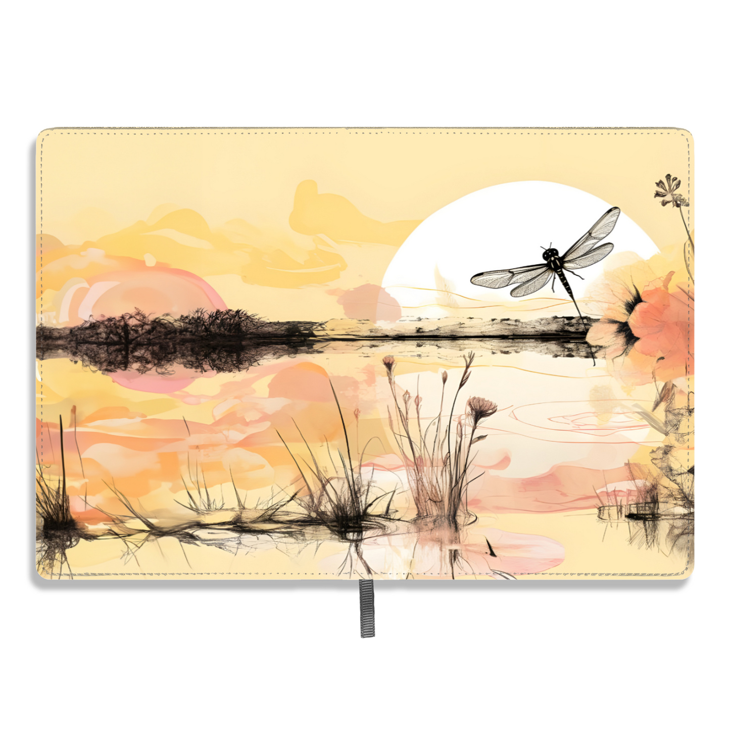 Dragonfly Reflections Allover Printed Lined Journal