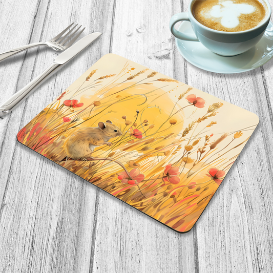 Meadow Mouse Wooden Placemat