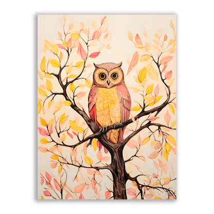 Owls Perch Premium Portrait Aluminum Prints