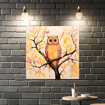 Owls Perch Premium Square Aluminum Prints