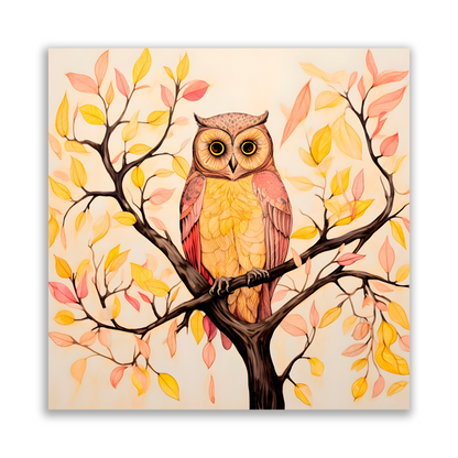 Owls Perch Premium Square Aluminum Prints