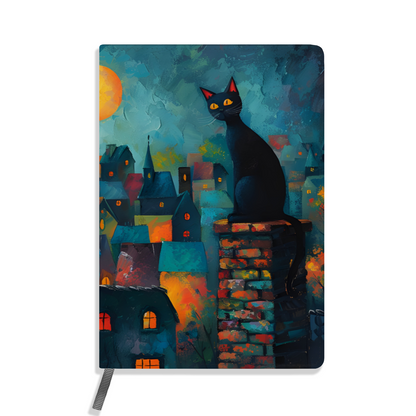 Twilight Over Rooftops Allover Printed Lined Journal