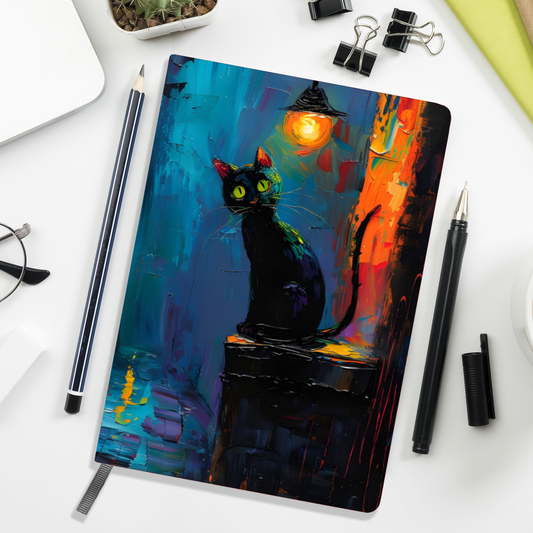 Nocturnal Guardian Allover Printed Lined Journal