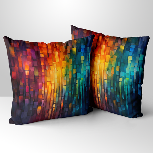 Nocturnal Lights Hand Made Poly Linen Cushions