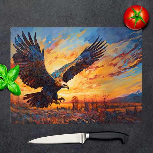 Golden Eagle Textured Glass Chopping Boards