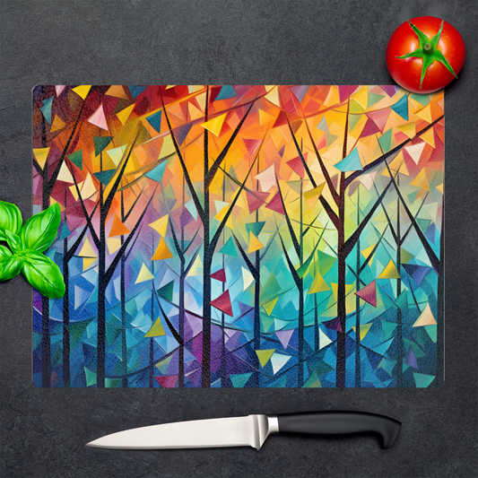 Forest Of Colour Textured Glass Chopping Boards