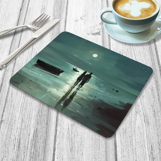 Nocturne's Reflection Wooden Placemat