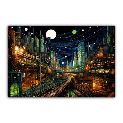 Railway Rhythms  Deluxe Box Landscape Canvas Prints