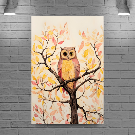 Owls Perch  Deluxe Box Portrait Canvas Prints