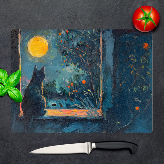 Window to the Wild Textured Glass Chopping Boards