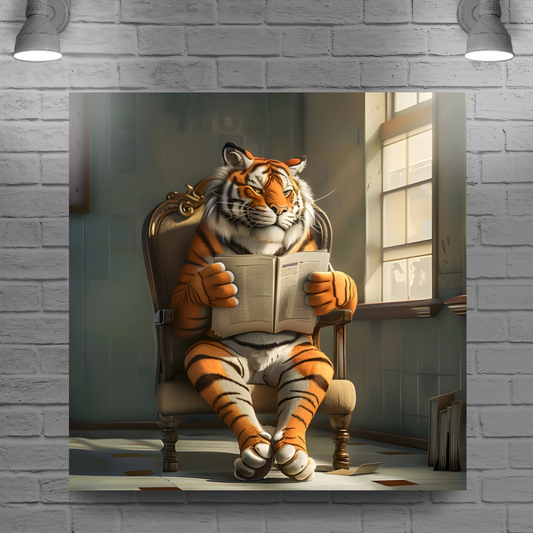 Tiger Tales  Deluxe Box Square Canvas Prints