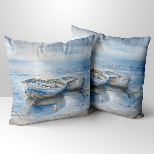 Morning Serenity  Hand Made Poly Linen Cushions
